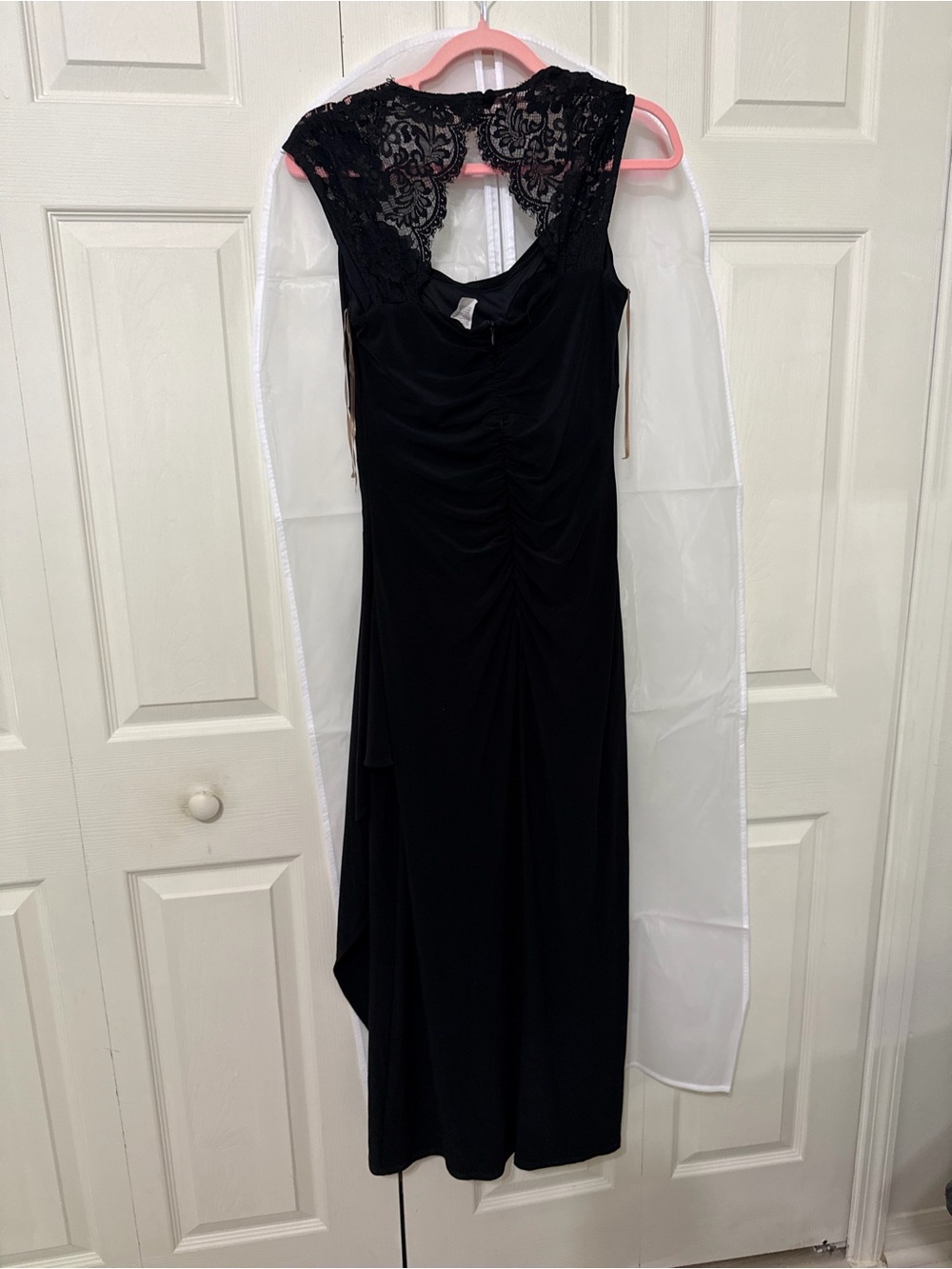 MSK Black Lace-Back dress